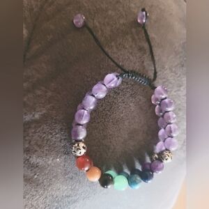 Power bead bracelet multicolor